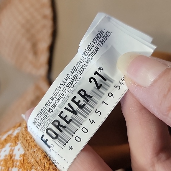 Forever 21 Size M Top Size L Bottoms Bikini Set, Knit Plaid, Gently Used - Picture 4 of 13